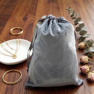 Bolsa de Terciopelo de Algodón con Cordón para Té, Gafas de Sol, Accesorios, Bolsa de Mano Reutilizable, Estuche Cosmético Económico al por Mayor - Product Image 1