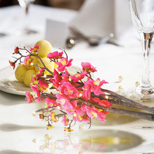 ไฟตกแต่งงานแต่งงาน ไฟ LED ใช้แบตเตอรี่ กิ่งดอกซากุระประดิษฐ์ - Product Image 5