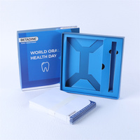 Coffret Cadeau Personnalisé de Bain de Bouche pour la Journée Mondiale de la Santé Bucco-Dentaire – Kit de Soins Bucco-Dentaires à la Povidone-Iodée, Boîte Rigide en Deux Pièces avec Insert en Carton