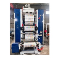 Imprimante d'étiquettes flexographique automatique 6 couleurs à haute vitesse et bas prix avec système PLC et vitesse d'impression de 100 m/min