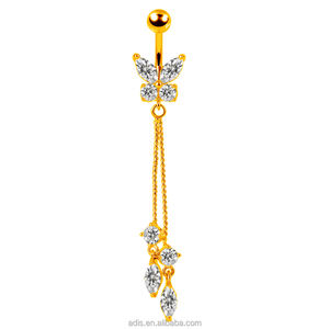 Long gland ventre anneau nouveau papillon <span class=keywords><strong>nombril</strong></span> bouton anneau mode bijoux <span class=keywords><strong>banane</strong></span> anneau femme mâle - Product Image 3