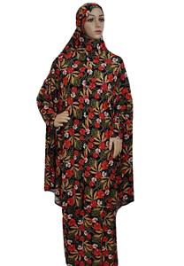 S0048 modeste Ramadan dernier Dubai imprimé Floral Abaya Robe costume vêtements islamiques femmes musulmanes Palestine manches Robe de prière - Product Image 2