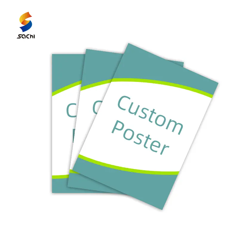 高品質カスタムビッグサイズA1A2 A3 A4A5ポスター印刷サービス屋外広告印刷ポスター