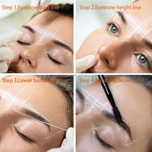 Herramienta de Mapeo de Cejas Pre-Entintada con Logotipo Personalizado para Micropigmentación y Tatuaje, Hilo Blanco para Mapeo de Cejas - Product Image 6