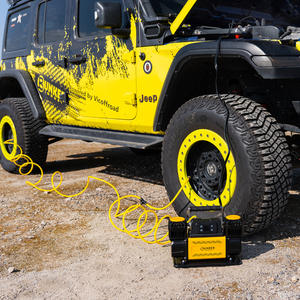 BUNKER INDUST Compresor <span class=keywords><strong>de</strong></span> <span class=keywords><strong>Aire</strong></span> Portátil <span class=keywords><strong>de</strong></span> 12V, Inflador <span class=keywords><strong>de</strong></span> <span class=keywords><strong>Neumáticos</strong></span> Doble con Manómetro Digital <span class=keywords><strong>para</strong></span> Coches, SUVs, Camiones y Tractores - Product Image 1