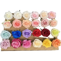 ODM pétale de rose mariage corsage poignet bricolage fleurs décoration murale artificielle rose tête de fleur