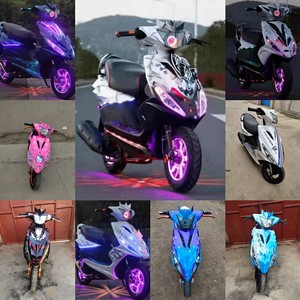 Scooter Yamaha Ghost Fire 100-125cc ZY125T-14 Modifié Entièrement pour Hommes et Femmes, Véhicule de Commutation à Assistance Électrique - Product Image 3