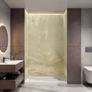 Custom Size Modern Geometric Fireproof Waterproof Anti-Scratch Easy Clean <strong>Acrylic</strong> Wall Panel for Bathroom <strong>Kitchen</strong> - Product Image 1