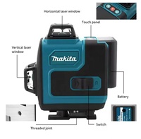 Niveau laser professionnel OEM DIY à prix abordable, niveau laser 4D 16 lignes, autre outil à main, niveau laser Makita avec lumière verte rotative