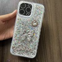 Coque de protection anti-chute BAILI Factory, nouvelle, magnifique, avec colle brillante et papillons, pour téléphones Tecno POP8/Smart 10C/Camon 40