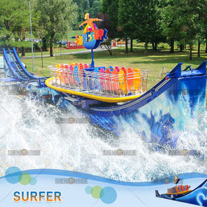 Nouveau parc à thème extérieur Surf's up Rider équipement de surf Construction en acier en fibre de verre caractéristiques de sécurité conception de logo personnalisable - Product Image 2