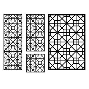 Allomunam-Juego de valla de hierro recubierta de polvo para puerta de casa, corte láser, diseño <span class=keywords><strong>principal</strong></span>, oveja, Pvc, exterior - Product Image 3