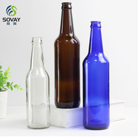 Bouteilles de bière et de soda gonflables en verre résistant à la pression ODM, vertes, 330 ml, pour fabricants de bière
