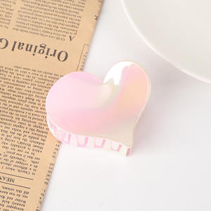 Pinzas de Pelo con Forma de Corazón al por Mayor, Pinzas de Pelo de Plástico Modernas, Sencillas y Elegantes - Product Image 4
