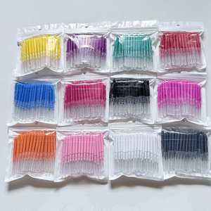 Brosse interdentaire personnalisée de type I, à poils en nylon plus doux, manche en plastique, pour adultes, usage orthodontique, nettoyage des dents - Product Image 1