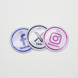 ป้าย NFC สมาร์ทการ์ดแบบวงกลมขนาดเล็กเคลือบอีพ็อกซี่กันน้ำ พร้อมโลโก้แบบกำหนดเอง RFID 13.56MHZ - Product Image 4