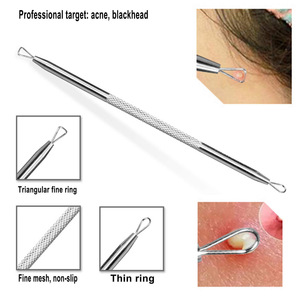 Cross-border e-commerce acne needle set, stainless steel curved tip <b>clip</b>, beauty needle 5-piece set, acne removal <b>tool</b> for - Product Image 4