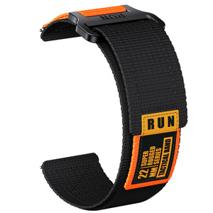 Bracelet de Sport tissé respirant pour <span class=keywords><strong>Apple</strong></span> <span class=keywords><strong>Watch</strong></span> Samsung Huawei <span class=keywords><strong>Garmin</strong></span> Tactics Velcrol Bracelet de montre en Nylon 20mm 22mm 38mm - Product Image 5