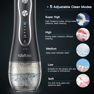 Customized Waterproof 300ml Cordless Mini Portable Electric for Handheld <b>Water</b> <b>Flosser</b> Plastic Construction Household - Product Image 4