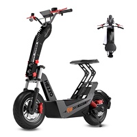 Scooter électrique tout-terrain 72V 10 000W haute puissance, pneus tout-terrain de 16 pouces, pliable, en alliage d'aluminium, longue portée, 25 km/h, 150 kg