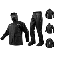 Ensemble de pluie moto unisexe imperméable 20000 mm à séchage rapide, ensemble complet anti-pluie forte avec couvre-chaussures
