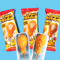 Vente en gros de snacks exotiques OEM 3D Crème glacée croustillante en forme de cuisse de poulet