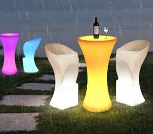 Night Club bar Salón Muebles Discoteca Iluminado Impermeable Led bar Mesa Led Muebles Led High Top Mesas de cóctel para bar - Product Image 5