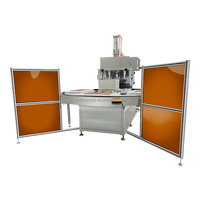 Machine de scellage thermique semi-automatique rotative pour blisters en plastique avec emballage sous film