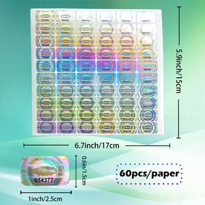 Tùy Chỉnh Kim Loại Dán Ba Chiều 3D Dán Ảnh Ba Chiều Nhãn Laser Ba Chiều 2.5X1.5Cm Số Nối Tiếp Dính Nhãn - Product Image 4