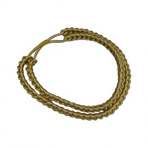 Correa de Macramé Trenzada de 3 Hilos Dada Gold Bullion, Recubierta, de Alta Tenacidad, Personalizable TAO-CC-3015 para Ceremonias - Product Image 1