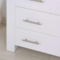 Commode à tiroirs en bois pour salon, best-seller, avec poignées métalliques