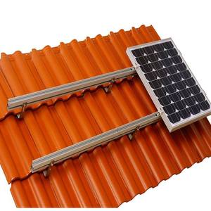 Structures de support de panneaux solaires photovoltaïques pour toiture en tuiles, réglables en hauteur, non dommageables pour les tuiles, avec crochets de fixation pour toiture solaire - Product Image 4