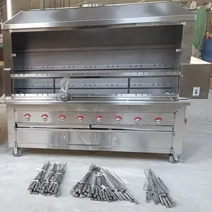 Proveedor de China, parrilla de barbacoa de acero inoxidable, soporte para carne asada, horno Asador