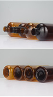 250ml 300ml Hochwertige Kunststoff-Trigger-Sprüh flasche Bernstein farbene PET-Flaschen mit Feinnebel-Abzugs sprüh geräten zur Garten reinigung