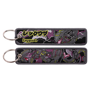 <span class=keywords><strong>Porte</strong></span>-<span class=keywords><strong>clés</strong></span> en tissu brodé Pokémon, pendentif pour sac, ornement décoratif, étiquette tissée, série Pokémon, vente chaude - Product Image 2