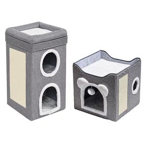 Kedi ve % köpek yatağı yıkanabilir için katlanabilir kedi köpek evi kapalı ev - Product Image 1