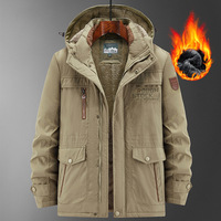 Veste d'hiver matelassée en polyester pour homme, grande taille, exclusive, respirante, imperméable, coupe-vent, avec fermeture éclair et col montant