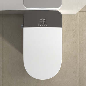 Toilette intelligente : désodorisant intégré, unité intégrée automatique avec réservoir instantané, chasse d'eau par siphon - Product Image 4