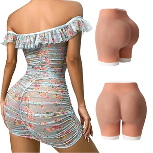 Pantalon rehausseur de fesses et de hanches en silicone réaliste, faux fesses et hanches volumineuses, coussinets artificiels pour femme, sous-vêtements de mise en forme - Product Image 1