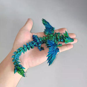 Alas de Dragón Volador Impresas en 3D de 45 cm, XL, Articuladas, de Cristal, Juguete Antiestrés, Decoración para el Hogar, Regalo de Cumpleaños, Mascota de Escritorio, Color Caramelo, Plástico - Product Image 3