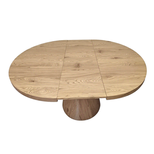 <span class=keywords><strong>Table</strong></span> à manger extensible de 57 à 63 pouces pour 4 à 6 personnes, <span class=keywords><strong>table</strong></span> à dîner ovale moderne pour la cuisine avec des feuilles de <span class=keywords><strong>table</strong></span> extensibles, <span class=keywords><strong>table</strong></span> gain de place avec base conique - Product Image 2