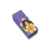 Boîte de papier pour cartes cosmétiques violettes personnalisées Eyeliner/Mascara Coffrets cadeaux d'emballage en papier pour produits de soins de la peau