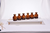 Bouteille en verre ambré de luxe vide de 100 ml et 150 ml pour diffuseur à bâtonnets, avec bouchon à vis, finition mate, écologique et recyclable, pour diffuseur d'huiles essentielles noires