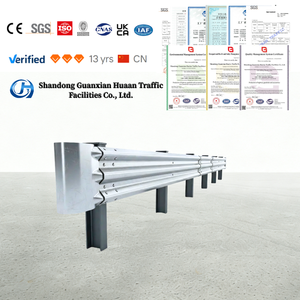 Guardrail Stradale Huaan di Alta Qualità, Zincatura a Caldo, Riflettente Prismatico ad Alta Intensità H1W2, Classificazione di Impatto per Traffico Intenso - Product Image 1