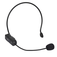 Système de microphone-casque sans fil omnidirectionnel 2,4 GHz avec câble de 150 cm pour amplificateur vocal PA, idéal pour les enseignants et le yoga