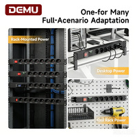 PDU 1U pour rack, 8 prises type E français, protection contre les surcharges, interrupteur bipolaire 16A 250V, armoire serveur en aluminium, CE