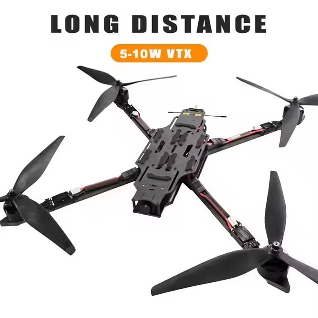 15-inch long-range FPV drone with a range of 20 kilometers, powered by a 3W VTX ELRS 915MHz motor and rotor.