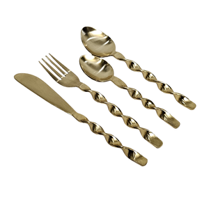 Juego de Cubiertos de Metal de Tendencia, Vajilla para el Hogar, Hotel, Restaurante, Servicio de Catering, Juegos de Cubiertos para Bodas y Fiestas - Product Image 1