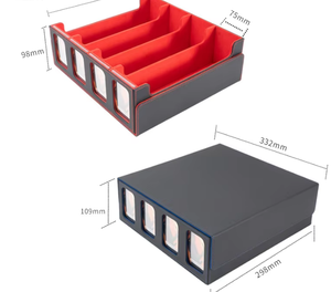 Nouvelle Boîte de Rangement Transfrontalière à Quatre Rangées avec Fenêtre, Grande Capacité 3000+ Cartes de Jeu, Étui en Cuir PU pour Cartes <span class=keywords><strong>Yu</strong></span>-<span class=keywords><strong>Gi</strong></span>-<span class=keywords><strong>Oh</strong></span> - Product Image 2