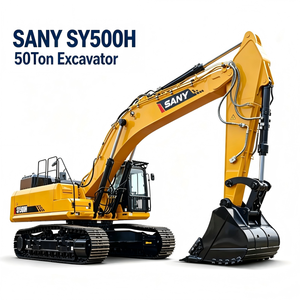 Excavadora Grande SY500H de 50 Toneladas con Caja de Cambios PLC, Motor y Bomba - Motor Importado de Alto Momento de Carga en Buenas Condiciones - Product Image 1